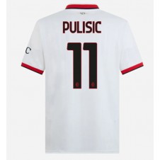 AC Milan Christian Pulisic #11 Bortatröja 2024-25 Korta ärmar